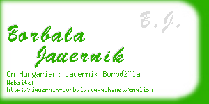 borbala jauernik business card